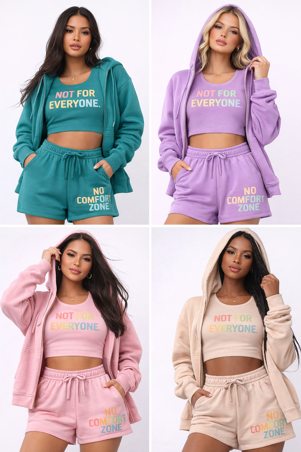 “Not For Everyone” 3-Piece Lounge Set – Soft Power Collection