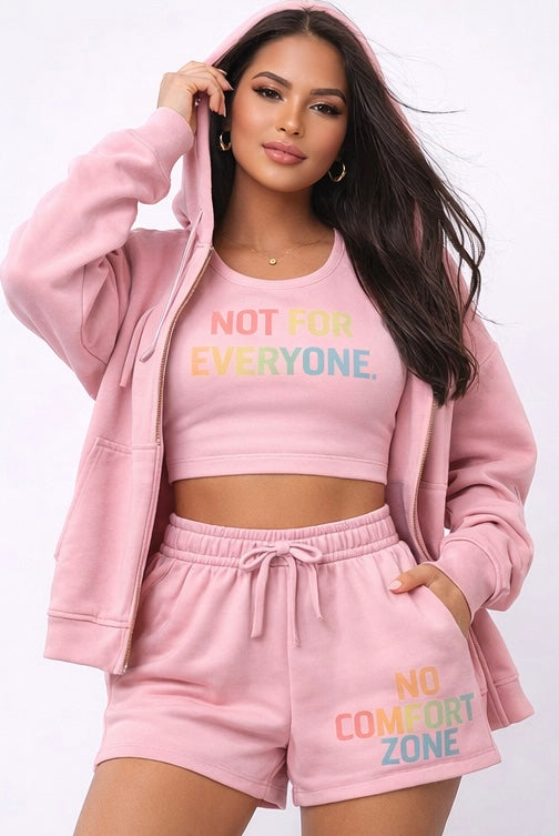 “Not For Everyone” 3-Piece Lounge Set – Soft Power Collection