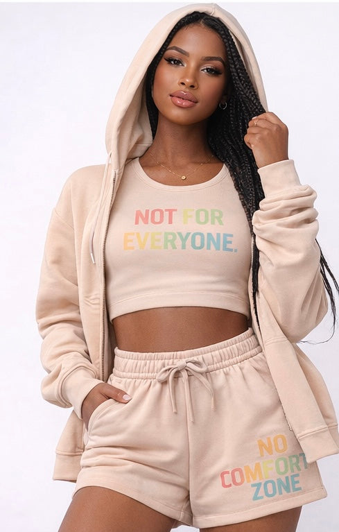 “Not For Everyone” 3-Piece Lounge Set – Soft Power Collection