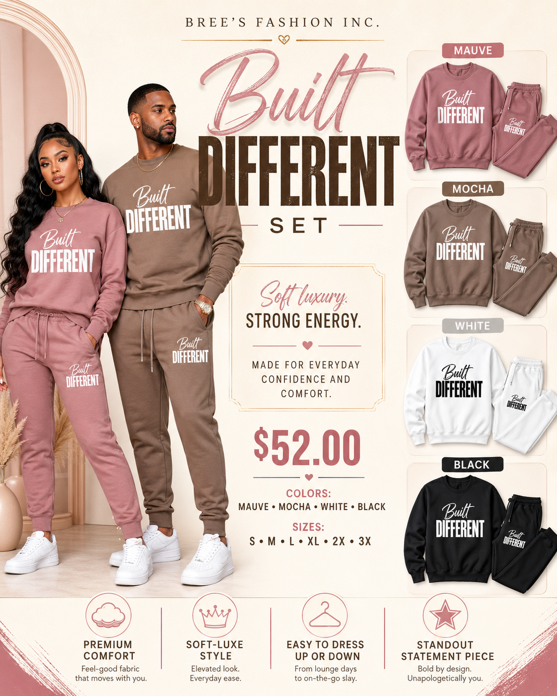 Built Different Sweatsuit Set