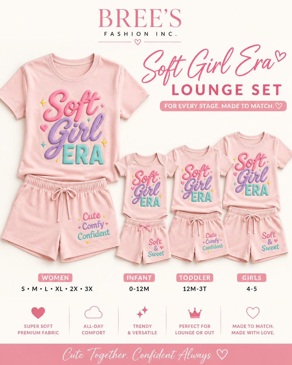 💅 Soft Girl Era Lounge Set