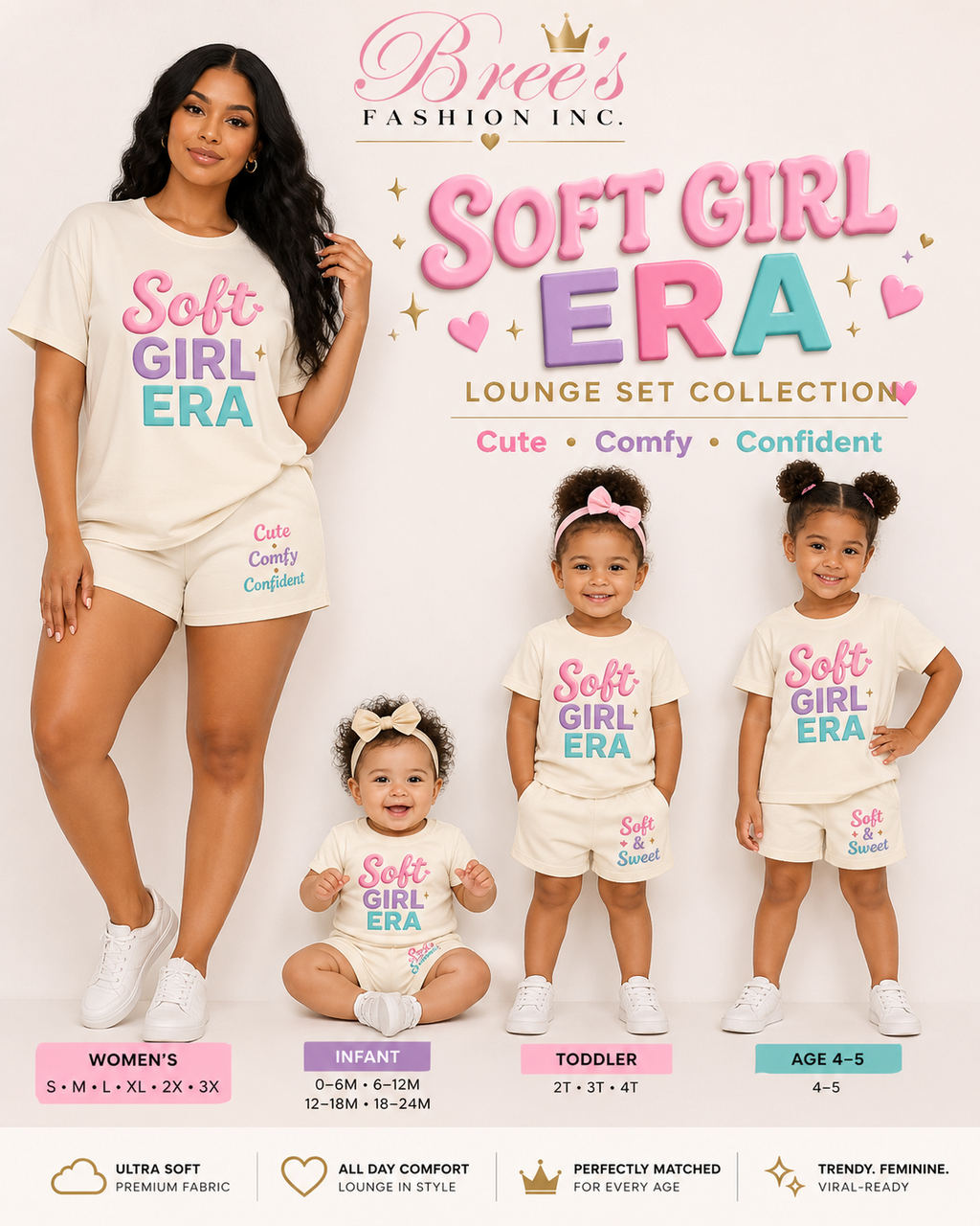 💅 Soft Girl Era Lounge Set
