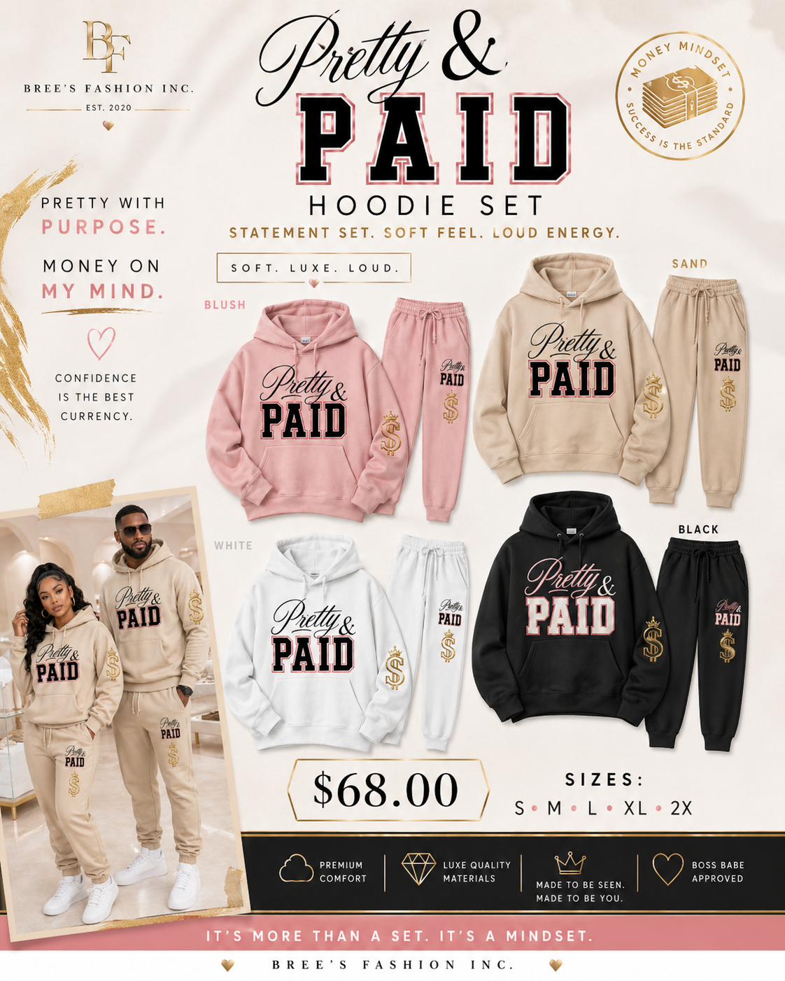 Pretty & Paid Lounge Hoodie Set