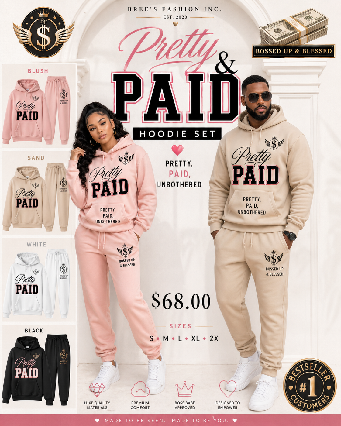 Pretty & Paid Lounge Hoodie Set