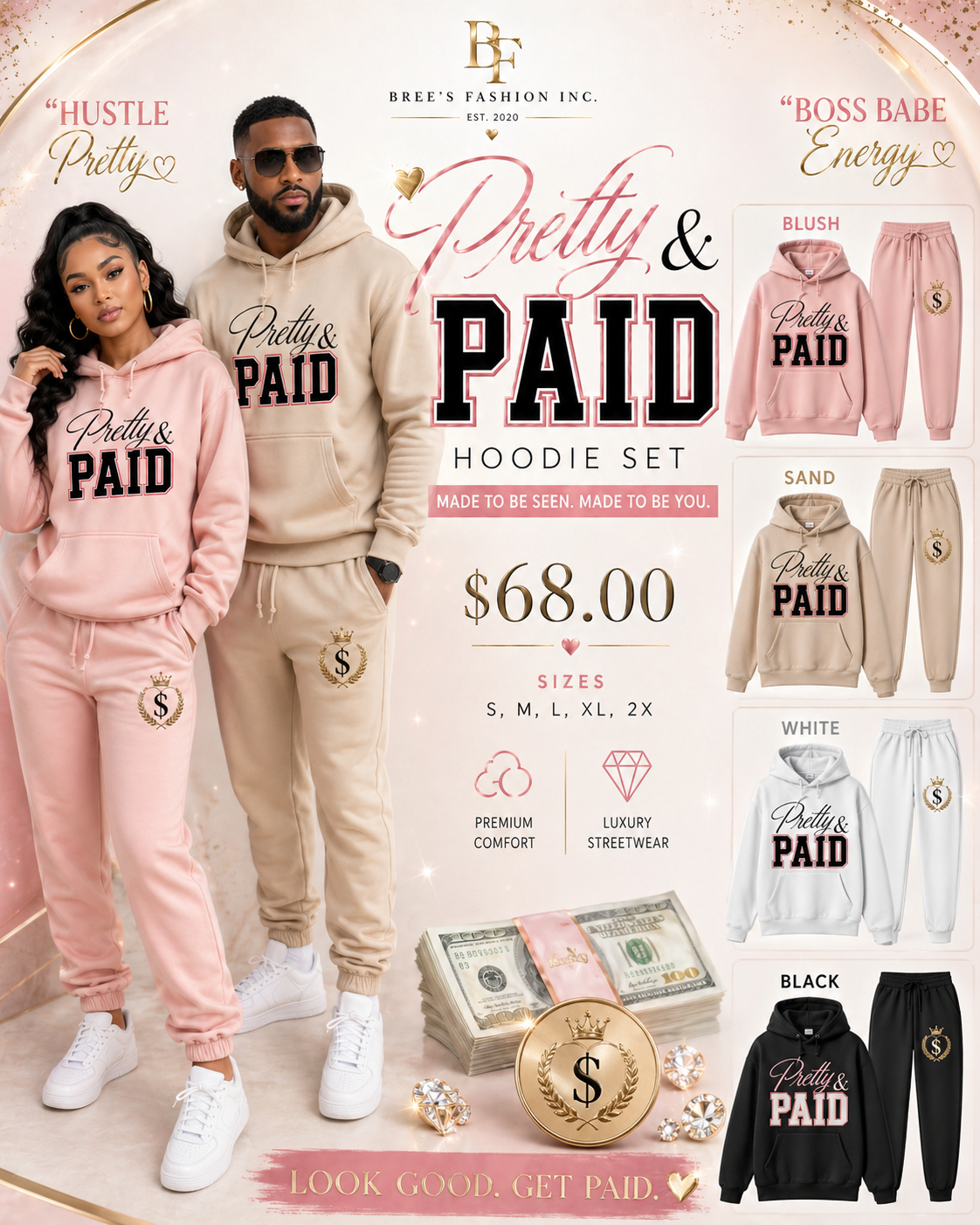 Pretty & Paid Lounge Hoodie Set