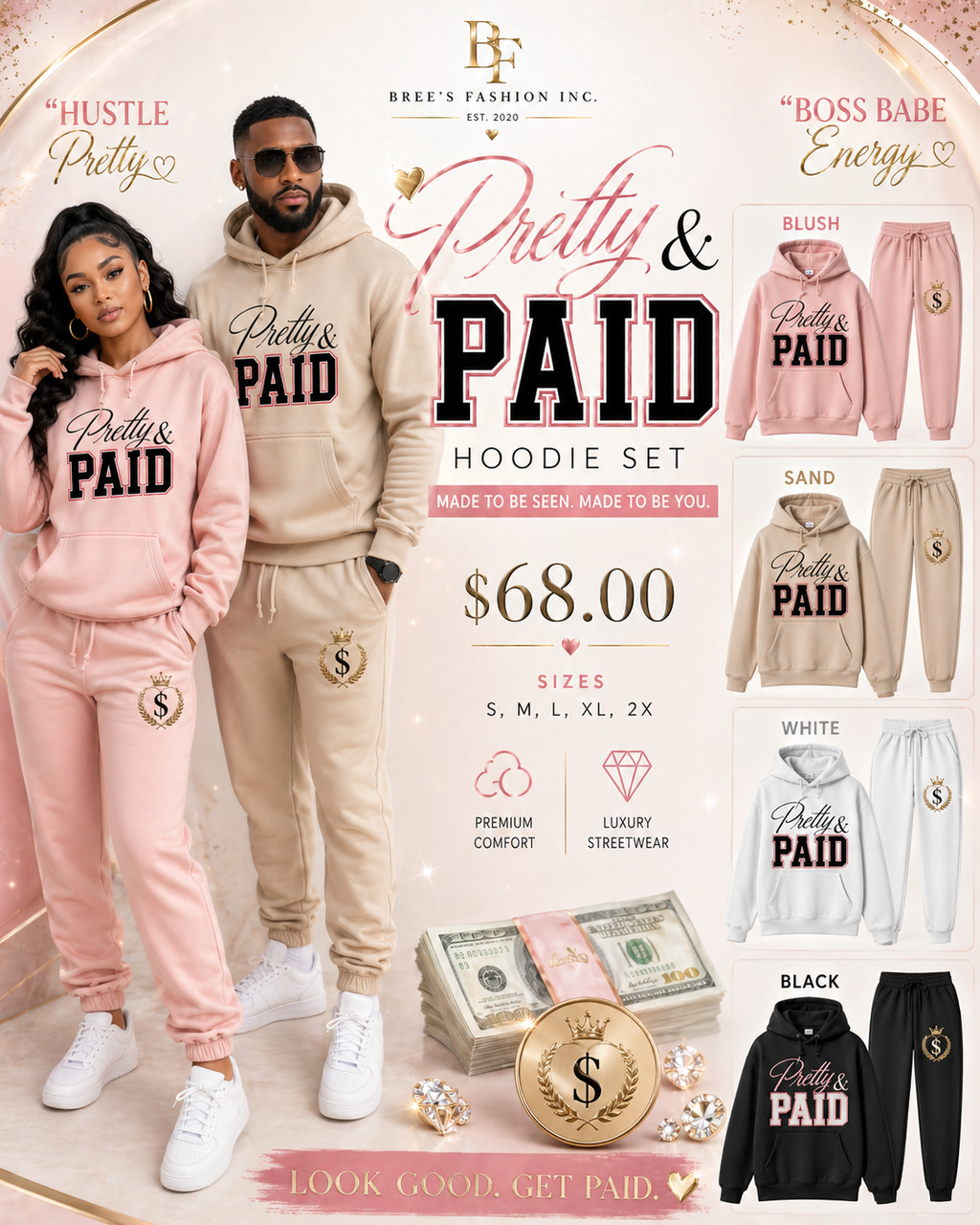 Pretty & Paid Lounge Hoodie Set