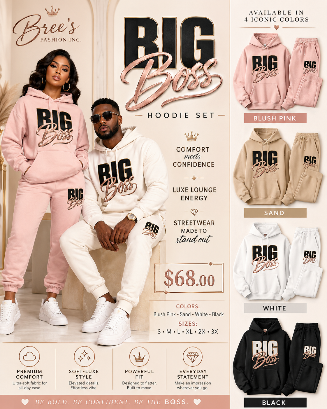 Big Boss Hoodie Set