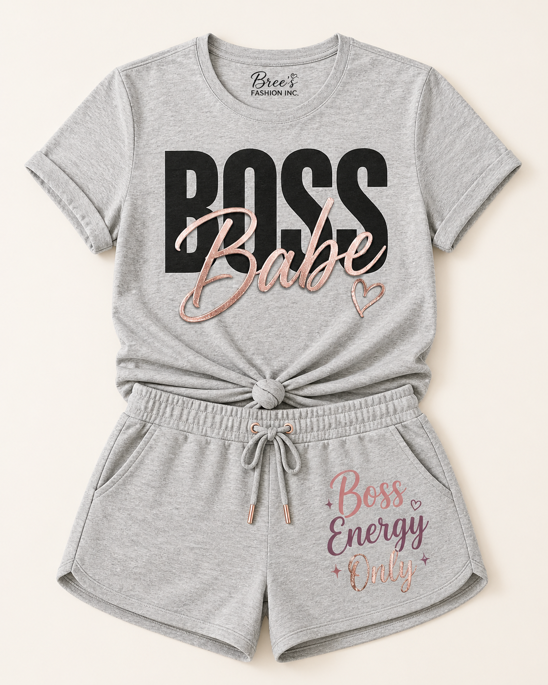 Boss Babe Short Set