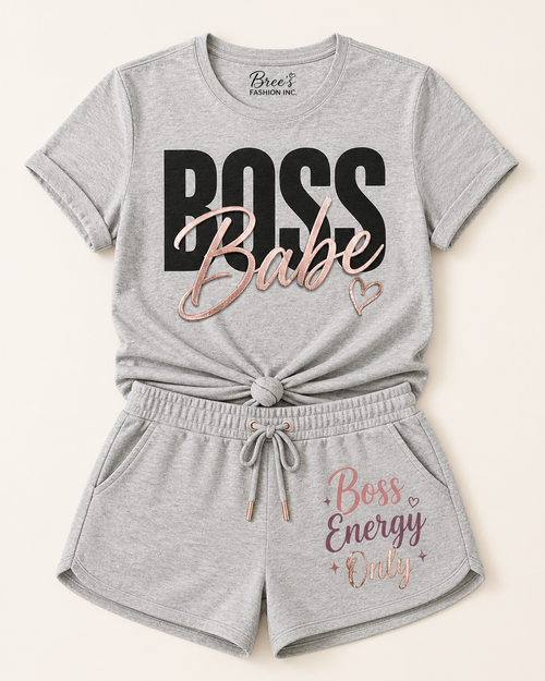 Boss Babe Short Set