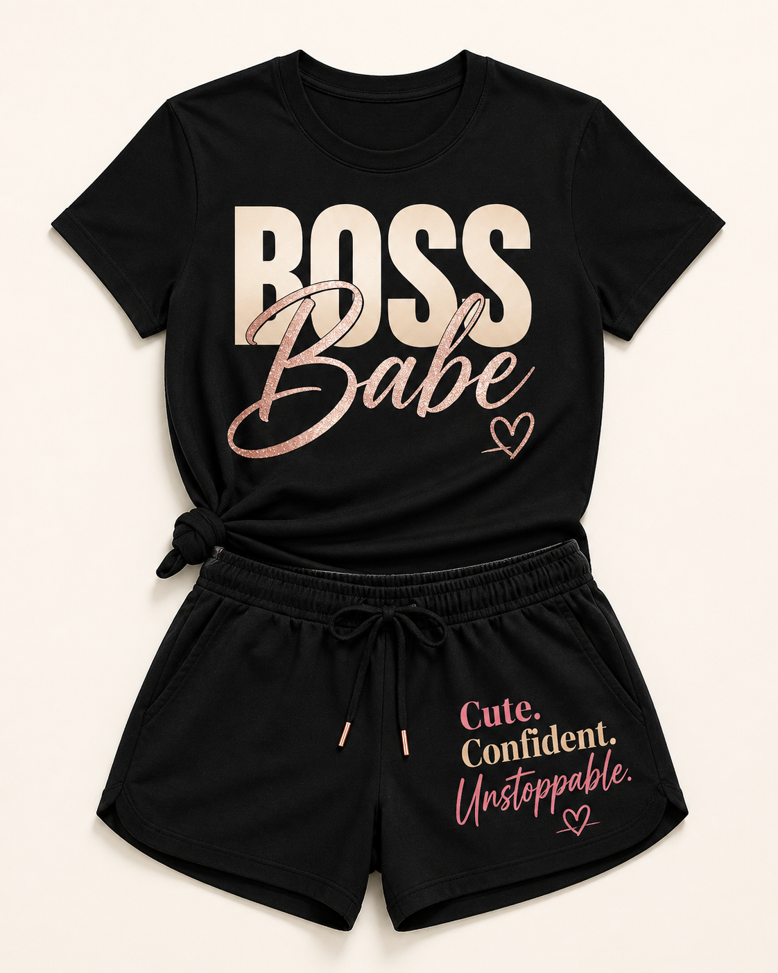 Boss Babe Short Set
